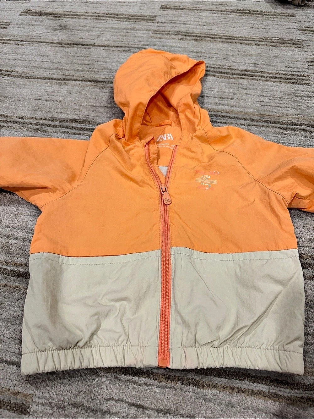 Zara Kids Color Block Hooded Jacket